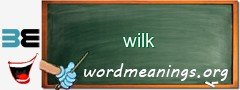 WordMeaning blackboard for wilk